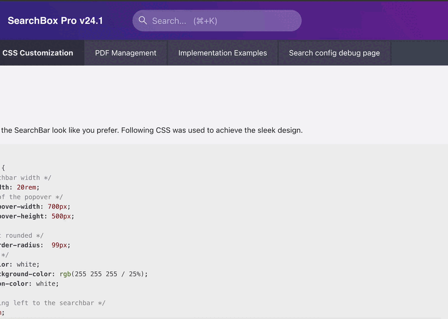 SearchBox Pro in Action