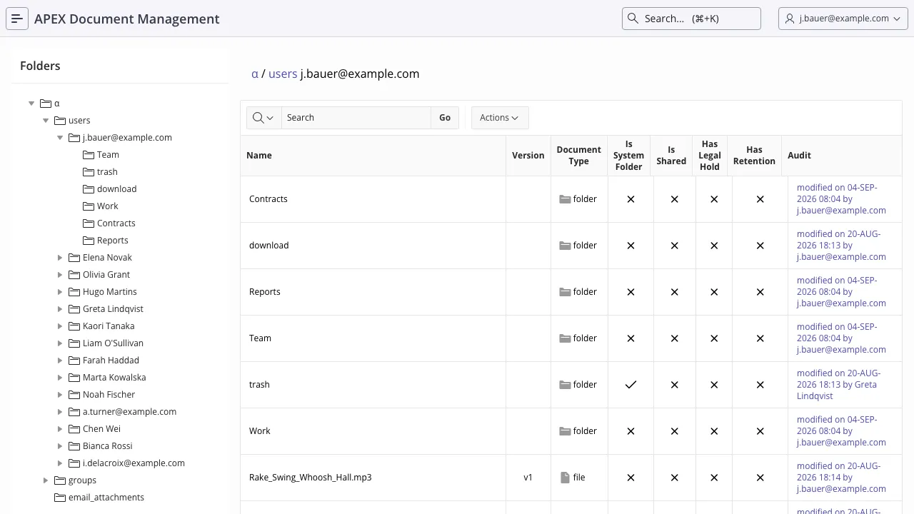The Root View page